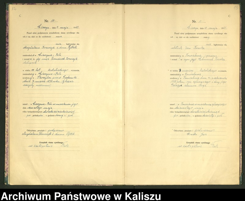Obraz 9 z jednostki "[Księga zgonów]"