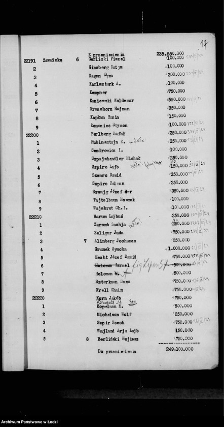 Obraz 20 z jednostki "Rejestr poborczy"