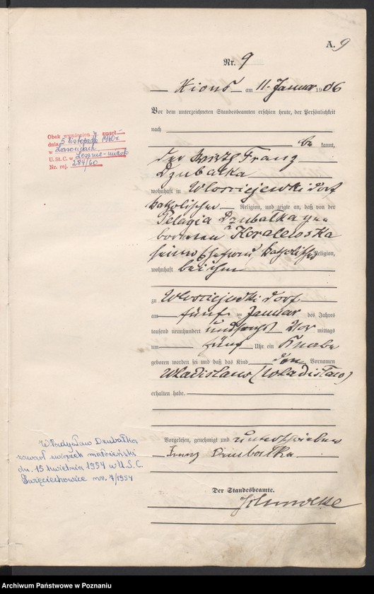 Obraz 12 z jednostki "Geburts-Haupt-Register"