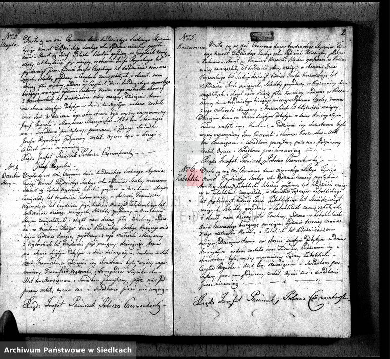 Obraz z jednostki "Akta urodzin, małżeństw, zgonów"