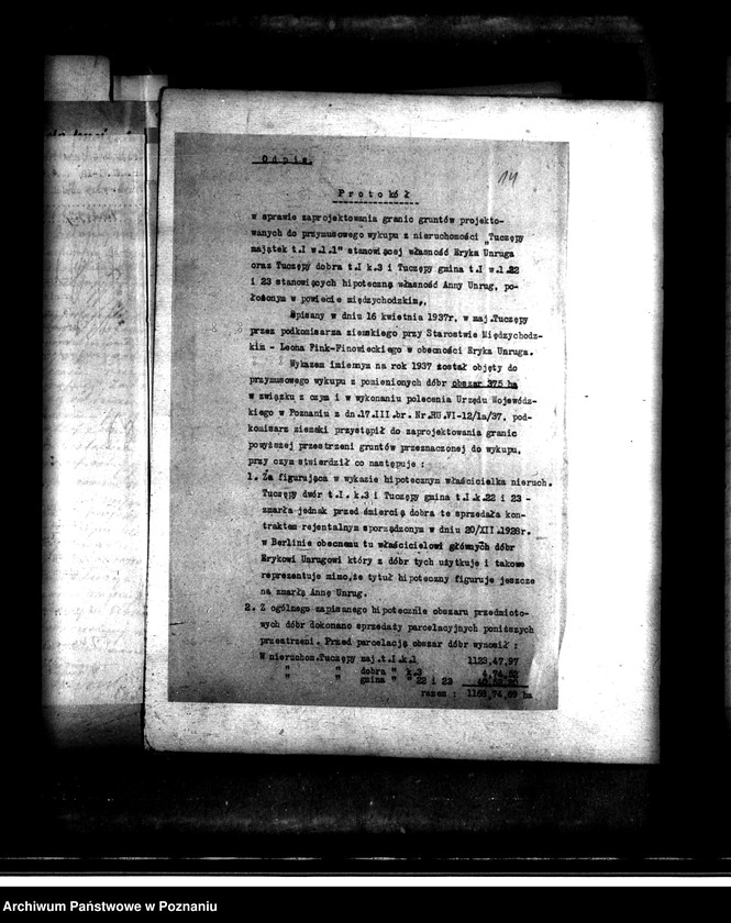 Obraz 18 z jednostki "Majątek Tuczępy powiatu międzychodzkiego przymusowy wykup"