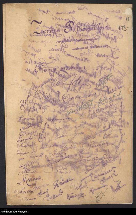 image.from.unit.number "Działalność wojskowa Władysława Sikorskiego na froncie południowo-wschodnim i wschodnim. Sprawozdanie dowództwa III Armii. Raport, projekt odezwy, wiersz, korespondencja."