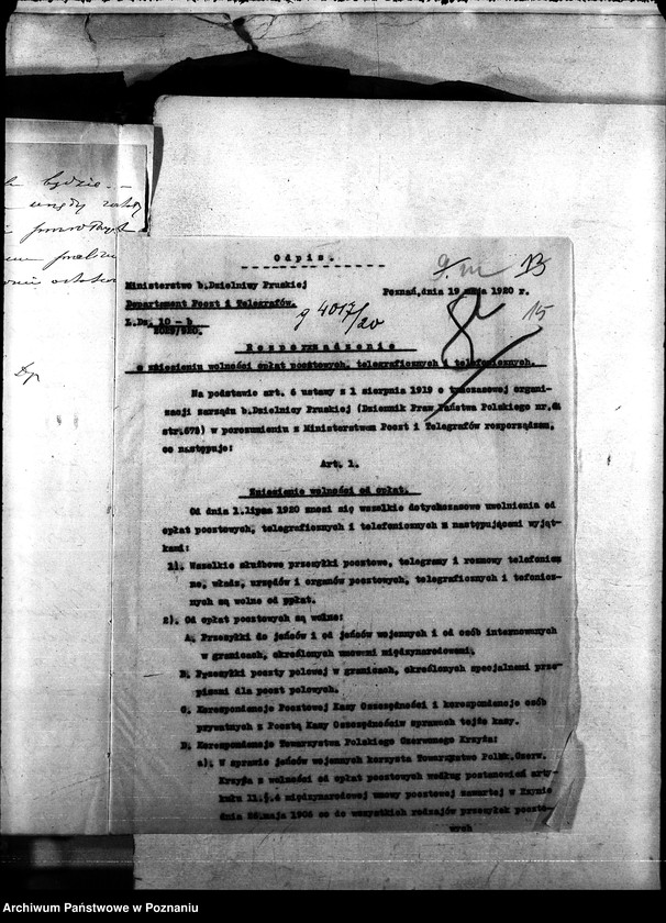 Obraz 19 z jednostki "Budżet - korespondencje"