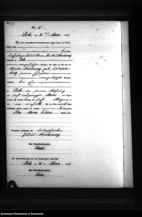 Obraz 13 z jednostki "Geburts-Register (Neben-Register)"