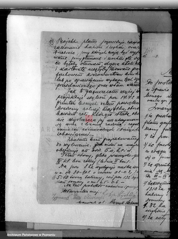 Obraz 16 z jednostki "Sprawa zmiany rodzaju użytkowania 14,42 ha gruntów leśnych w majątku Zalesie powiatu słupeckiego i zatwierdzenie planu gospodarczego"