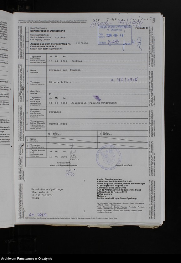 image.from.unit.number "Akta zbiorcze urodzeń z 1918 roku"