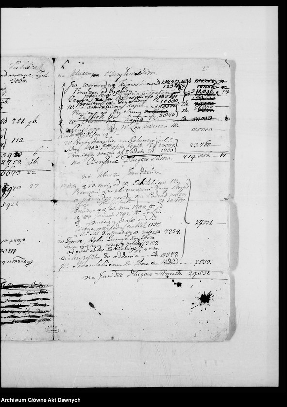 image.from.unit.number "Wykaz sum nabytych od różnych osób oraz procesem ewinkowanych przez chorążego halickiego, Jerzego Modzelewskiego... spisany w Smotryczu. 1791.XII.09 Smotrycz"