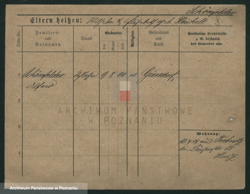 image.from.unit.number "Szenfelder (Schön) - Szeptycki"
