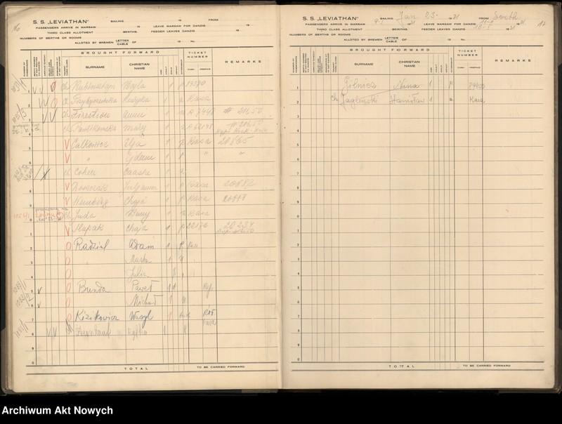 image.from.unit.number "Księga pasażerów wyjeżdżających na SS Leviathan."