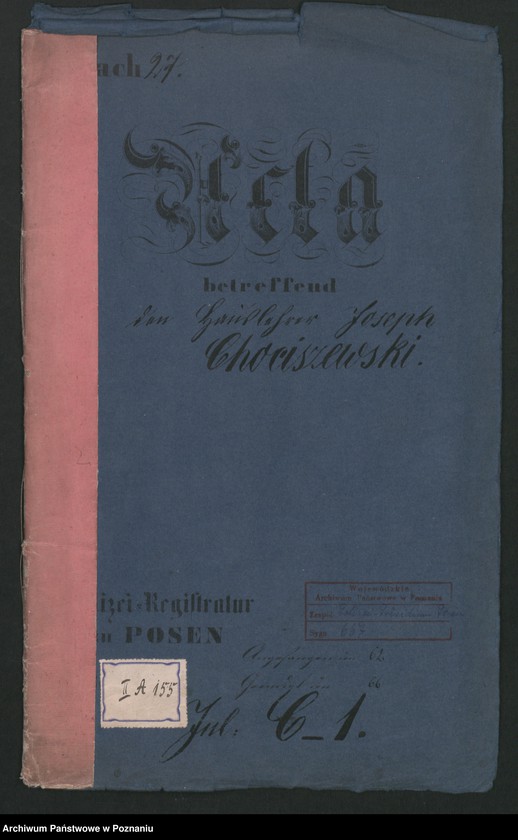 Obraz 2 z jednostki "A. betr. Hauslehrer Josef Chociszewski aus Neuteich /Redakteur des Przyjaciel Dzieci in Culm/"