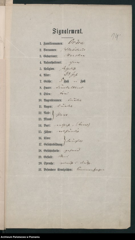 Obraz 18 z jednostki "A. betr. Wladislaus Ordon und Wladislaus Bełza"