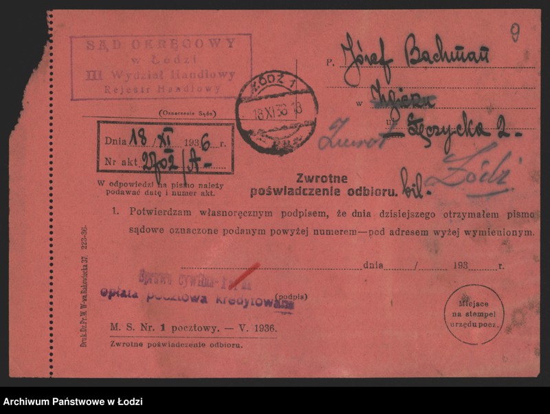 Obraz 11 z jednostki "Józef Bachman – restauracja – Zgierz"