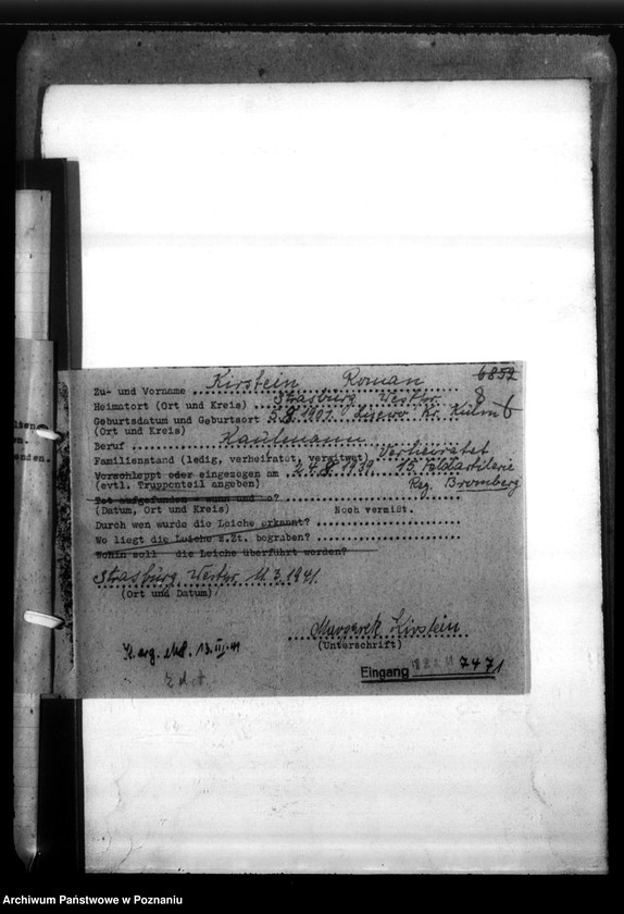 Obraz 12 z jednostki "Roman Kirstein, Strasburg / Westpreussen (Brodnica)"