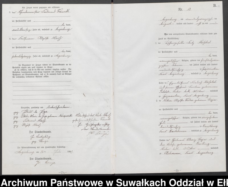 image.from.unit.number "Heiraths-Neben-Register des Preussischen Standes-Amtes Angerburg Kreis Angerburg"