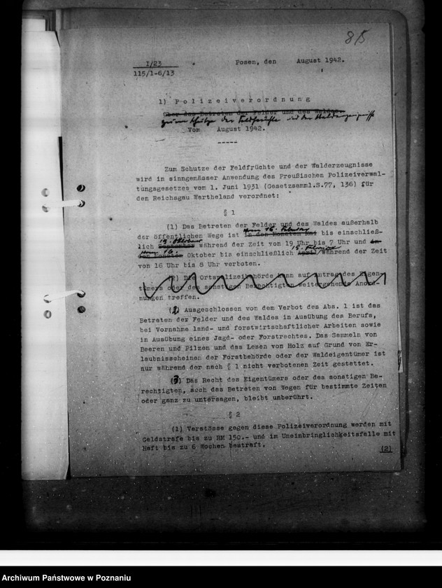 Obraz 12 z jednostki "Polizeiverordnung zum Schutze der Feldfrüchte und der Walderzeugnisse"