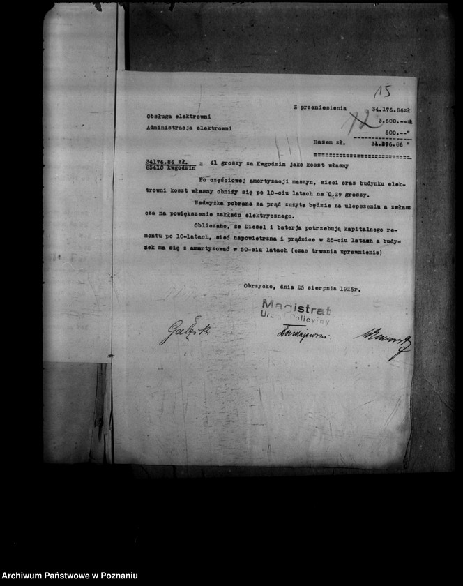 Obraz 19 z jednostki "Zakład Elektryczny w Obrzycku"