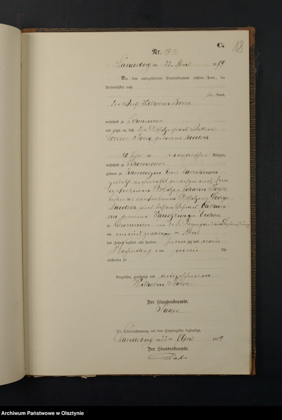 image.from.unit.number "Sterbe-Neben-Registre Nr 1 - 40"