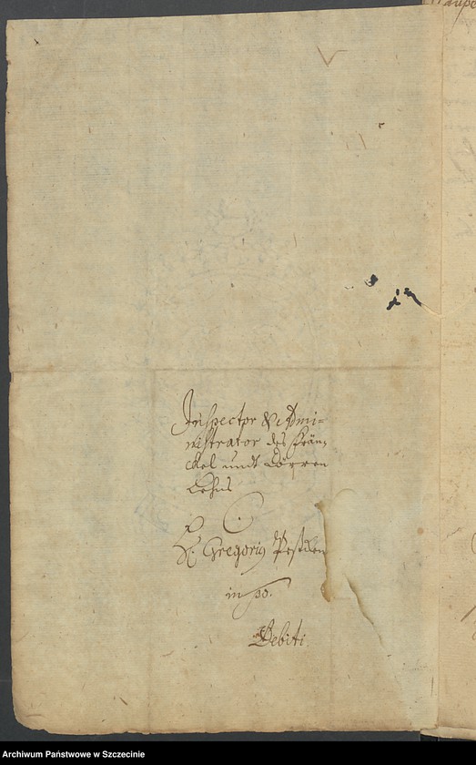 image.from.unit.number "Administrator des Fränkel- und Dörrren-Lehns zu Stargard gegen Gregorius Peßke und Kaufmann Jakob Pauli wegen Schulforderung"