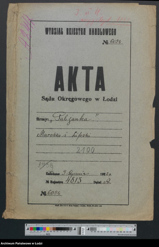 Obraz 2 z jednostki "Firma "Pabjanka" Maroko i Lipski - prowadzenie farbiarni i wykańczalni"