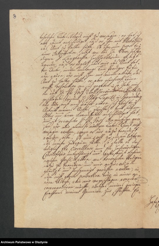 image.from.unit.number "Acta wegen Haltung des Ambts des Pfarrer Paßarge zu Hafestrom [Haffstrom] mit dem Pfarrer Voß zu Perschken"