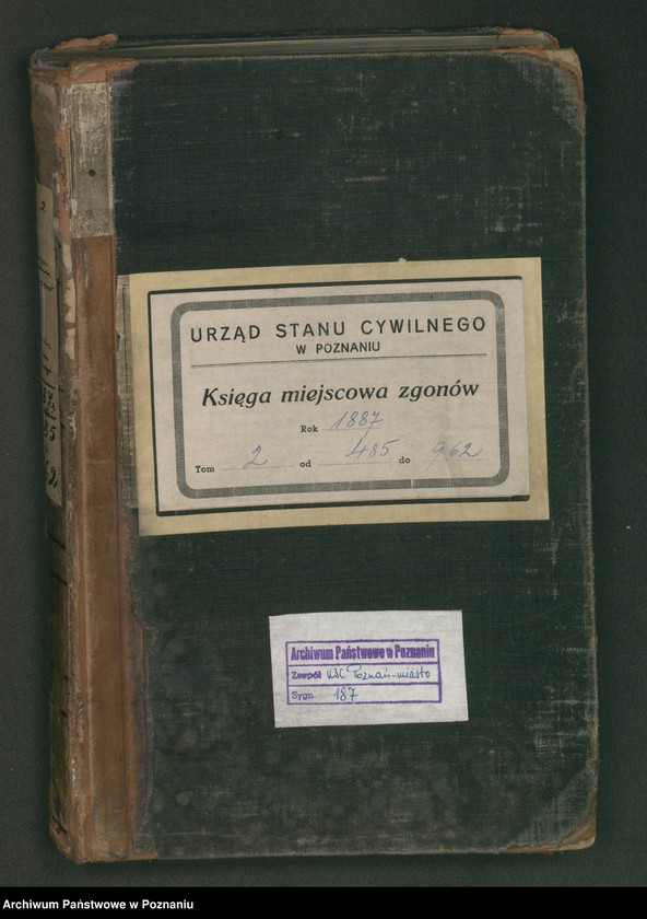 Obraz 2 z jednostki "Księga zgonów t. II"