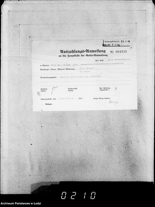 Obraz 5 z jednostki "28 Kassenbelege"