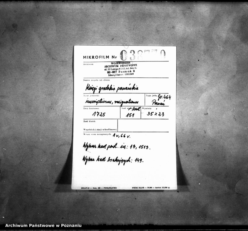 Obraz 2 z jednostki "Inscriptiones, resignationes [protocollon]"