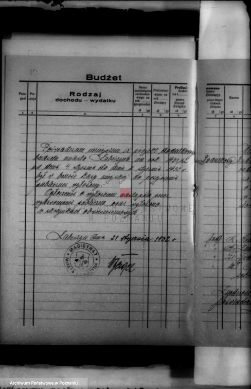 Obraz 14 z jednostki "Budżety i sprawy rachunkowe miasta Łabiszyna"