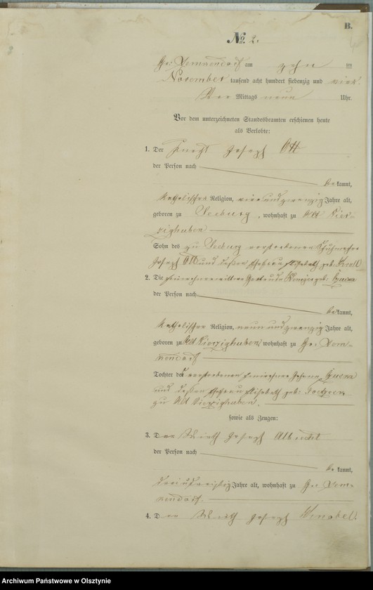 image.from.unit.number "Haupt-Heiraths-Register Nr 1 - 4"