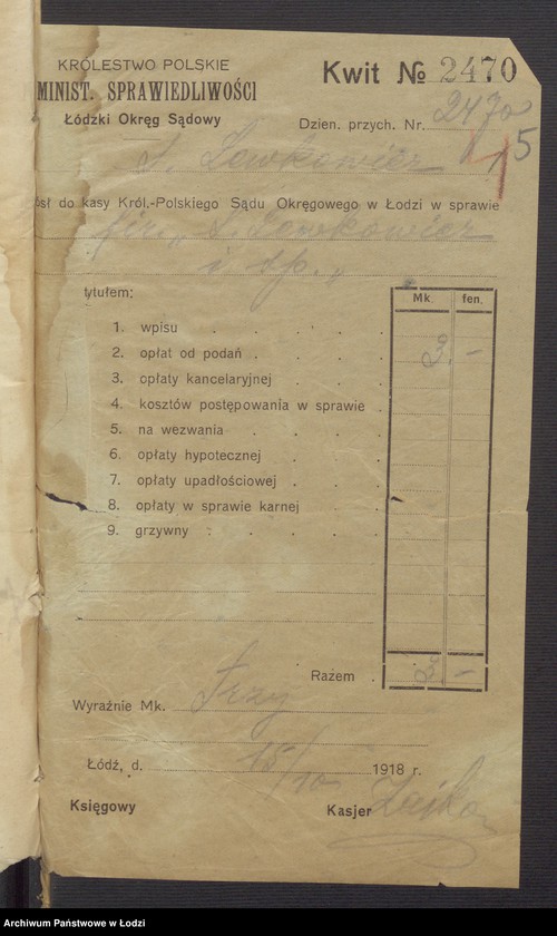 Obraz 7 z jednostki "Szyja Lewkowicz i S-ka – eksploatacja stolarni mechanicznej"