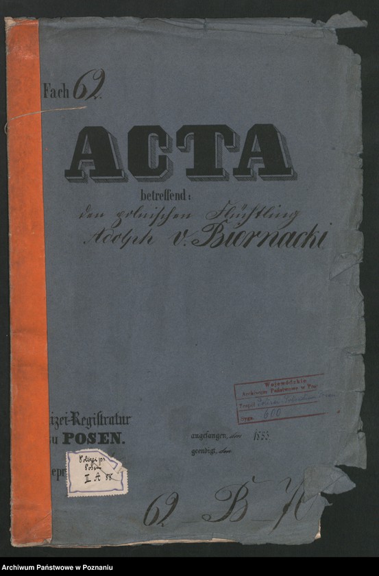Obraz 2 z jednostki "A. betr. den polnischen Flüchtling Adolf von Biernacki"