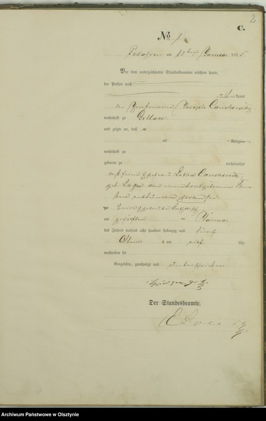 image.from.unit.number "Haupt-Sterbe-Register Nr 1 - 32"