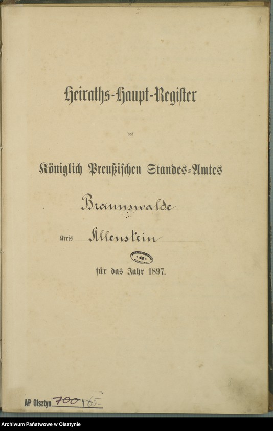 image.from.unit.number "Heiraths-Haupt-Register Nr 1 - 10"