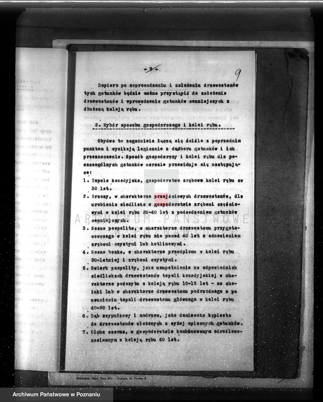 Obraz 13 z jednostki "Dodatkowy plan urządzenia gospodarstwa leśnego dla lasu majętności Grzuszyn powiat szamotulski"