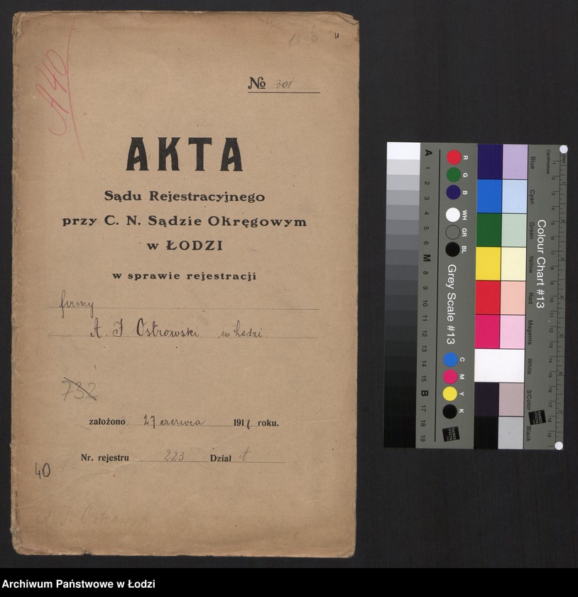 Obraz 2 z jednostki "A. J. Ostrowski- kupiec wyrobów papierniczych i materiałów piśmiennych"