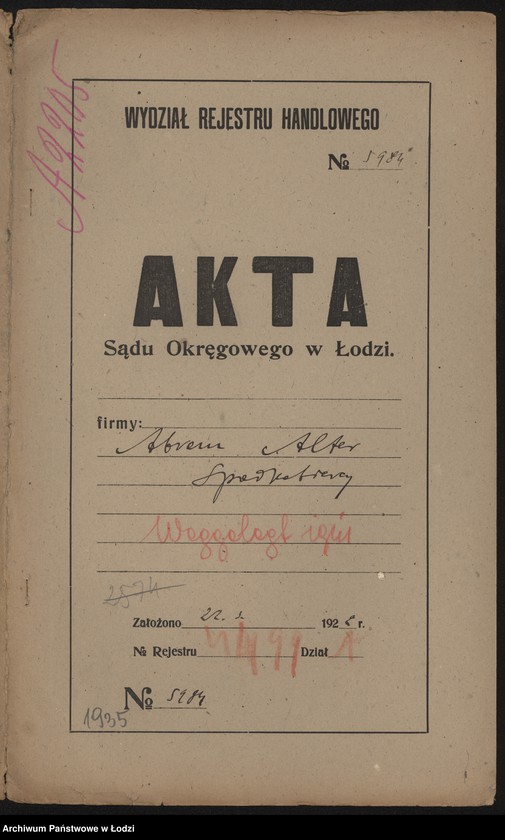 Obraz 2 z jednostki "Abram Alter- Spadkobiercy- sprzedaż manufaktury i konfekcji"