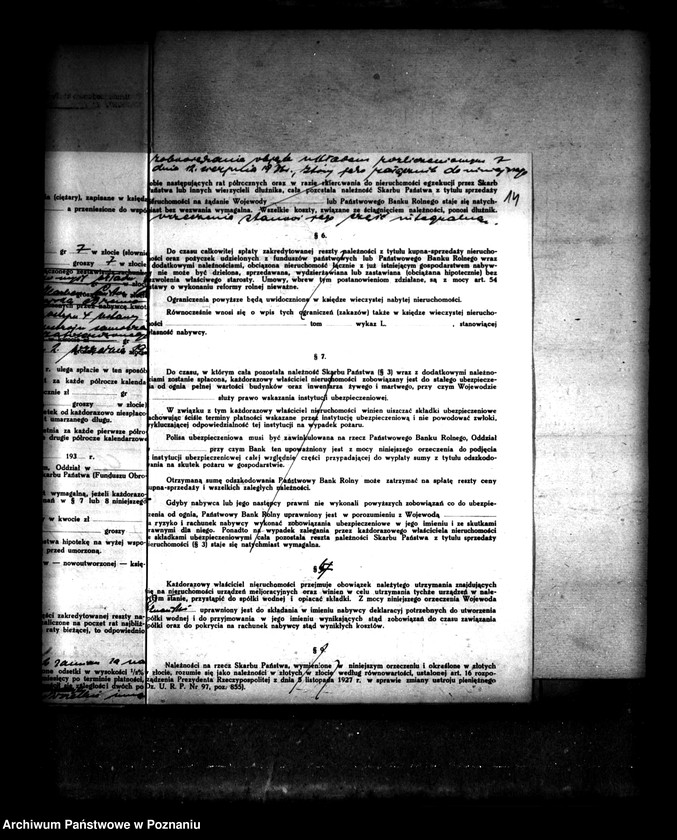 Obraz 20 z jednostki "Przewłaszczenie ziem dotacyjnych majątku Radomyśl powiatu leszczyńskiego"