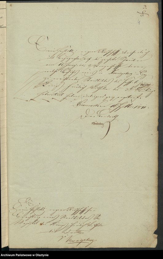 image.from.unit.number "Acta des engern Ausschußes für Errichtung eines Standbildes Sr. [Seiner] Majestät des Königes Friedrich Wilhelm des Dritten. Die Beitrags-Zeichungen in dem landrätlichen Kreise Loebau [Lubawa]"