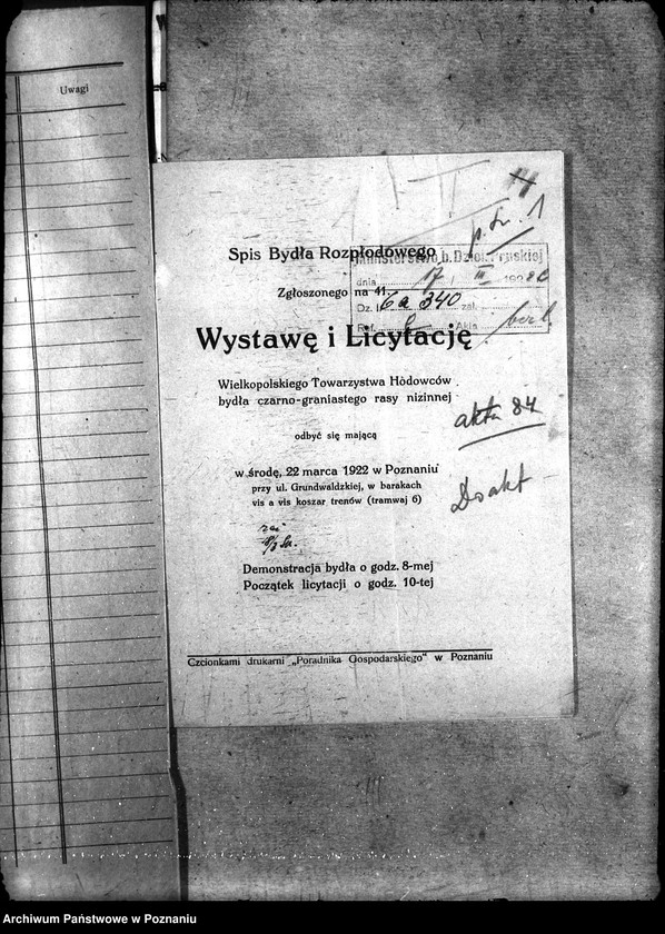 image.from.unit.number "Sprawy szczegółowo-administracyjne Aukcje inwentarza i wystawa"