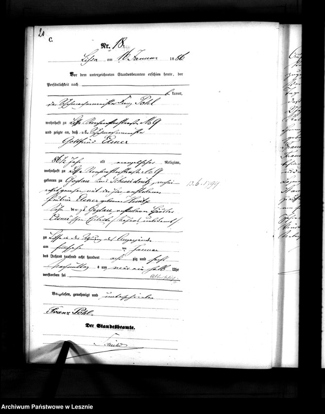 Obraz 19 z jednostki "[Księga zgonów]"