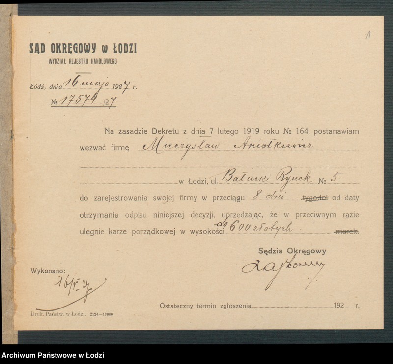 Obraz 3 z jednostki "Mieczysław Aniołkiewicz- sprzedaż wyrobów tytoniowychi towarów pokrewnych"