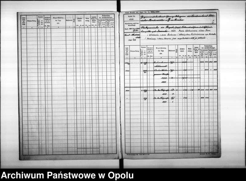 Obraz 10 z jednostki "Mutterrolle des Gemeindebezirks Oppeln 6ter Band, enthaltend die Artikel von Nr 1501 bis Nr 1800"