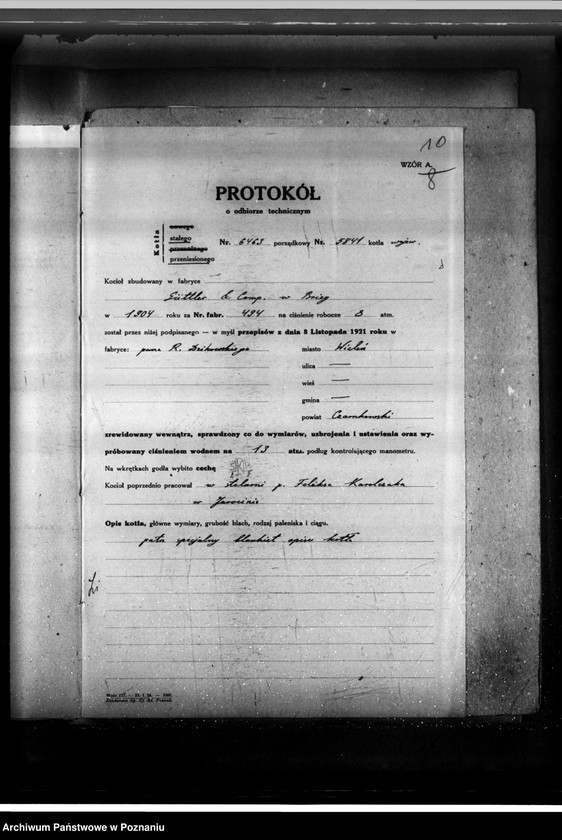 Obraz 18 z jednostki "Stolarnia w Wieleniu pow. czarnkowski, R. Dzikowski i W. Maciejewski nr woj. 5841"