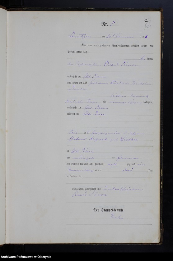 image.from.unit.number "Sterbe-Haupt-Register Nr 1 - 83"