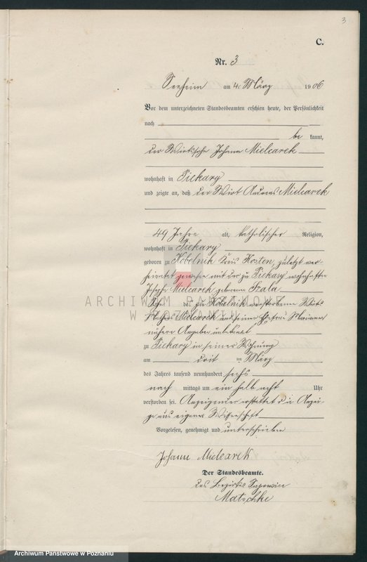 Obraz 6 z jednostki "Sterbe-Haupt-Register"