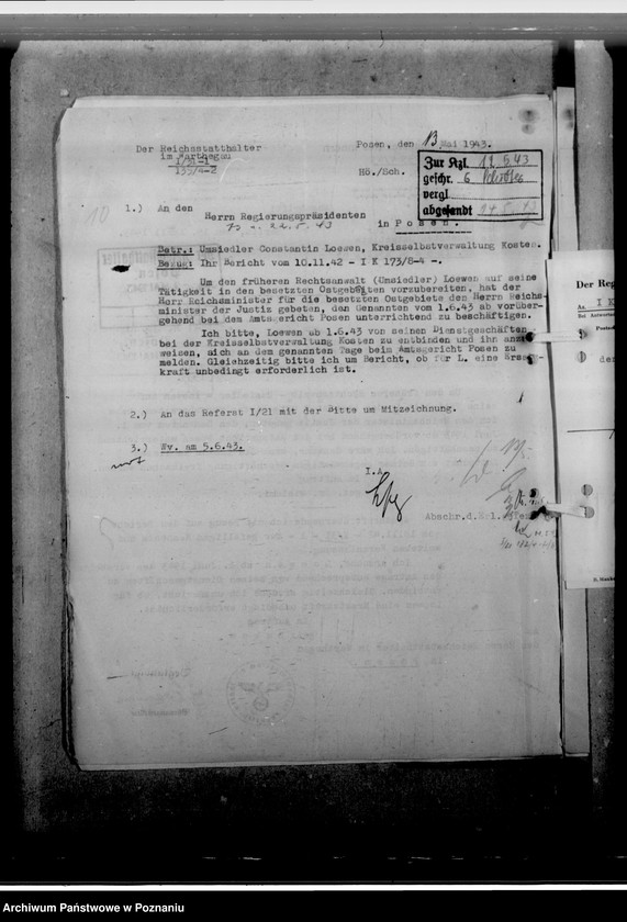 Obraz 14 z jednostki "Lowen, Konstantin - Umsiedler, urzędnik, Willy Woeste, Fischer, Wetter"