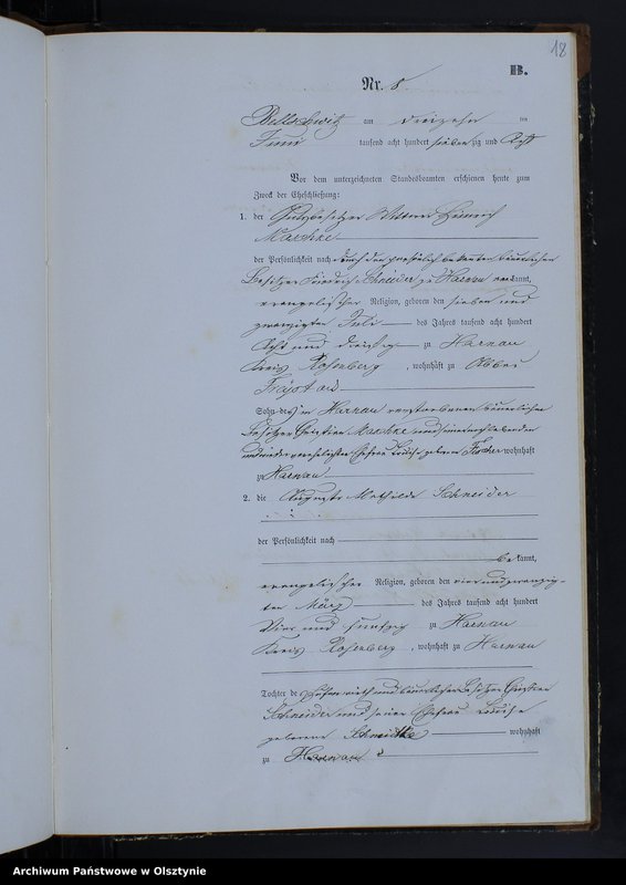 image.from.unit.number "Heiraths-Neben-Register Nr 1 - 20"