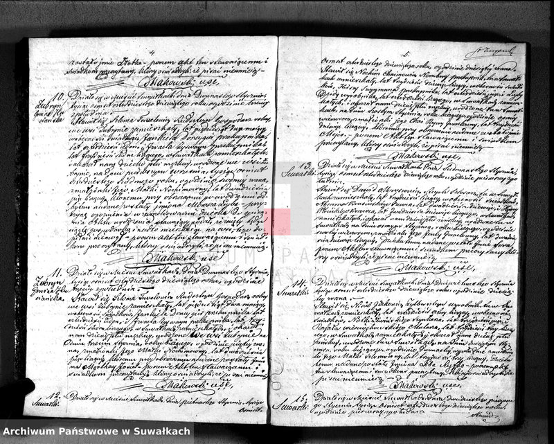 image.from.unit.number "Duplikat. Akta Urzędnika Stanu Cwilnego Wyznania Moyżeszowego Okręgu Suwalskiego i Jeleniewskiego do zapisywania Urodzonych, Zaślubionych i Zmarłych z roku 1849"