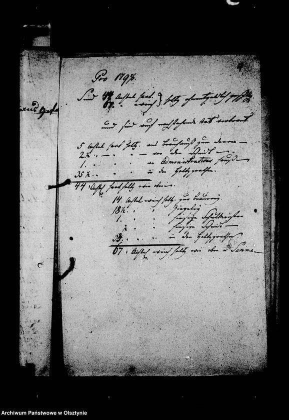 image.from.unit.number "/Fragmente von General-, Jahres- u. Monatsabschlussrechnungen u. Nachweisungen der Lehndorf- Steinortschen Forstverwaltung/"