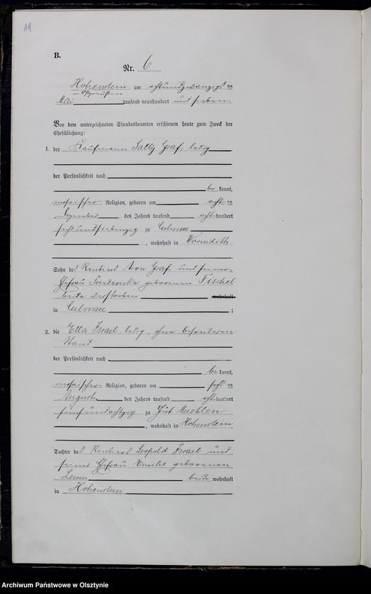 image.from.unit.number "Heirats-Neben-Register Nr 1 - 15"